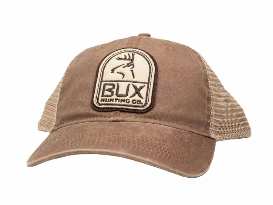 Clothing * | Bux Hunting Co. Bux Emblem Patch Hat Brown