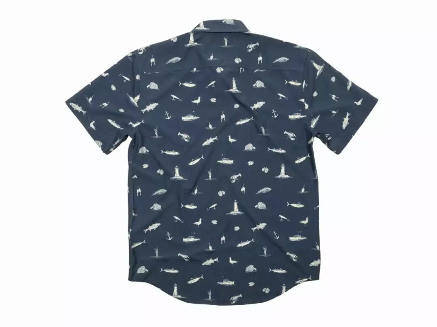 Clothing * | Badfish Cuttyhunk Short Sleeve Button Up Shirt