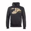 Clothing * | Dux Waterfowl Co. Dux Old School Camo Mallard Hoodie Black