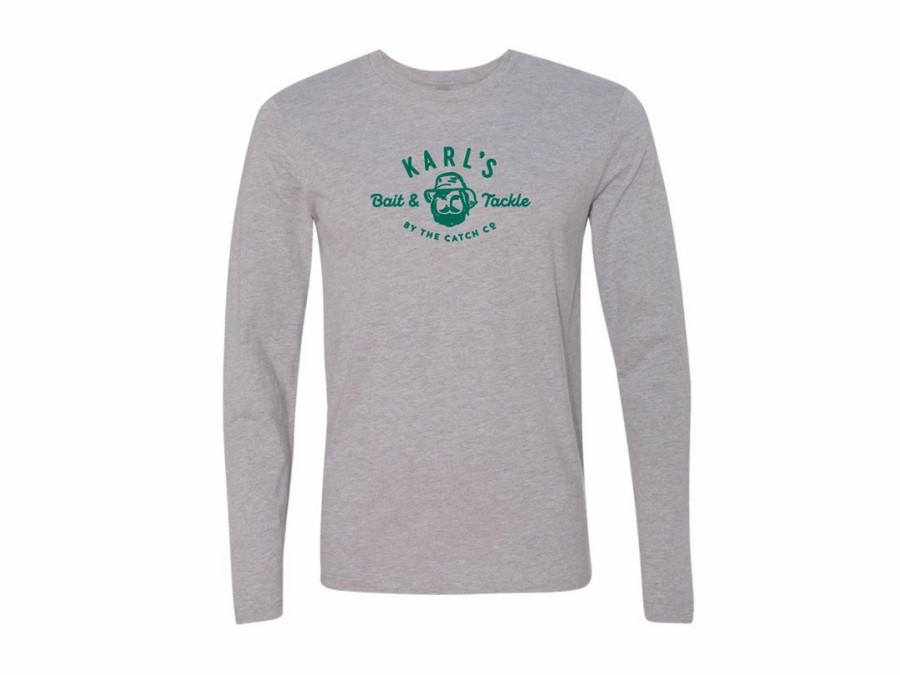 Clothing * | Karl'S Fishing & Outdoors Karl'S Bait & Tackle Longsleeve Logo T-Shirt