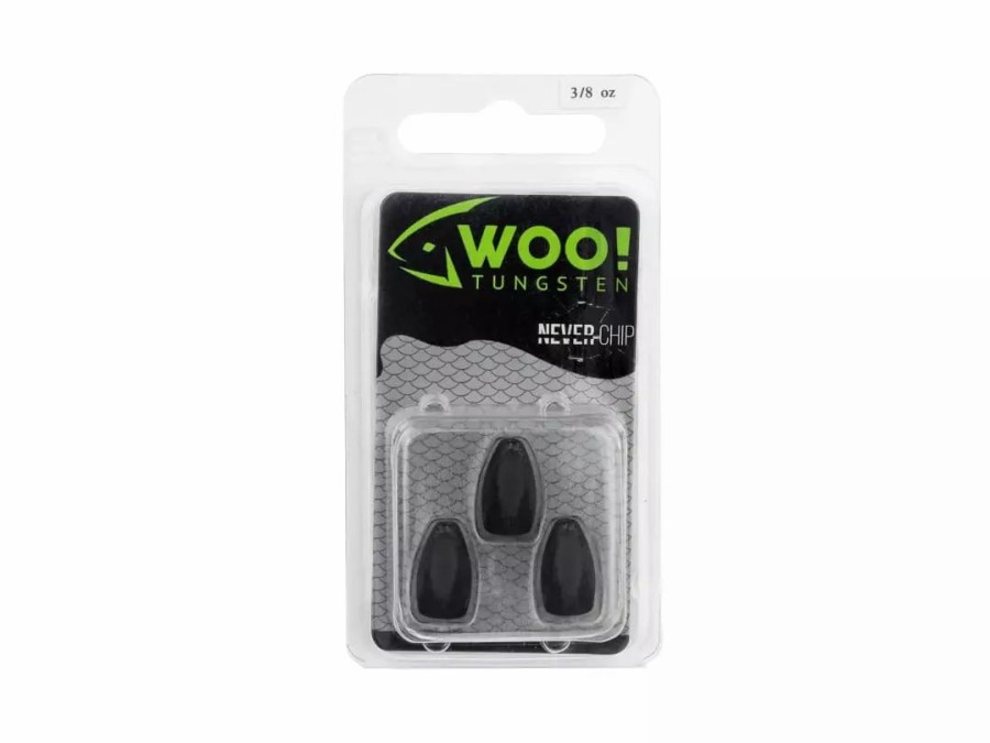 Baits & Tackle * | Woo! Tungsten Never Chip Series Flippin' Weights Matte Black