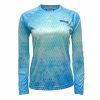 Clothing * | Hook & Tackle Scaly Women'S Long Sleeve Shirt Aquamarine