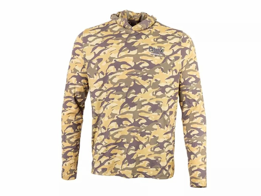 Clothing * | Dux Waterfowl Co. Dux Lightweight Performance Hoodie Cupped Dux Camo