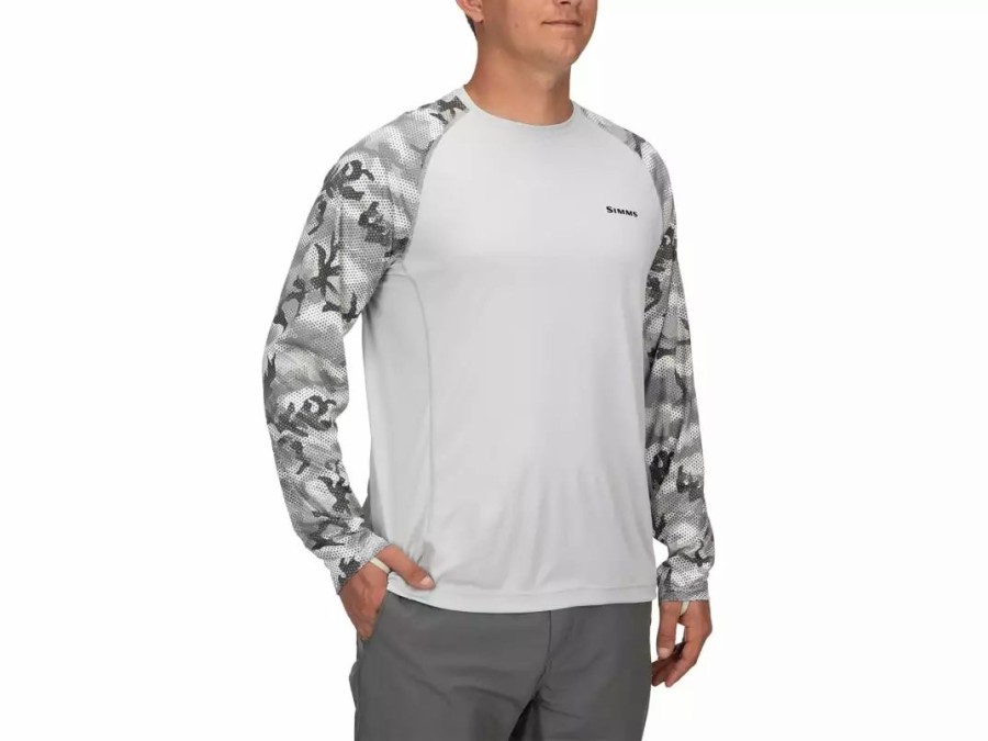 Clothing * | Simms Longsleeve Solarflex Prints Crewneck