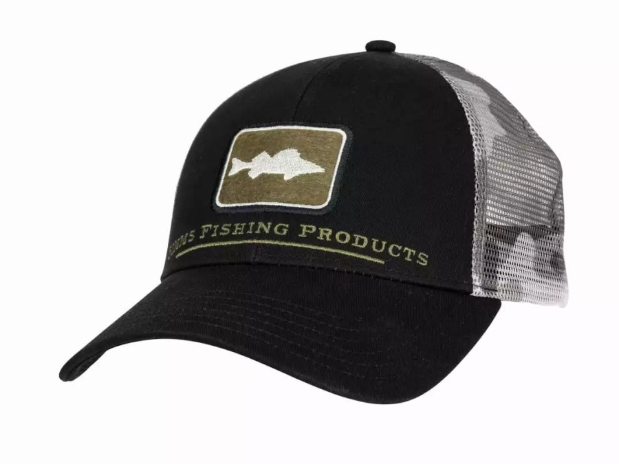 Clothing * | Simms Walleye Icon Trucker Woodland Camo Sandbar