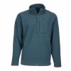 Clothing * | Simms Rivershed Quarter Zip Dark Moon