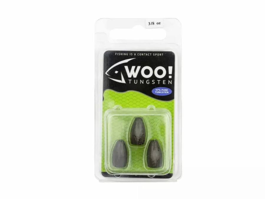 Baits & Tackle * | Woo! Tungsten Flippin' Weights Green Pumpkin