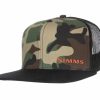 Clothing * | Simms Cx Flat Brim Cap Woodland Camo