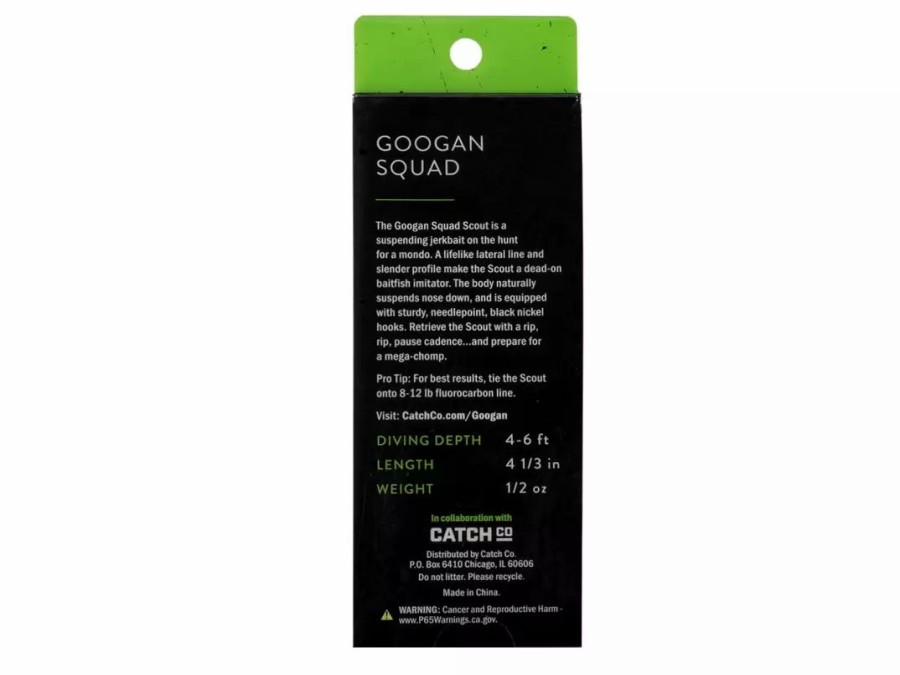 Baits & Tackle * | Googan Squad Scout