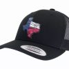 Clothing * | Karl'S Fishing & Outdoors Karl'S Bass Texas Trucker Hat Os Black