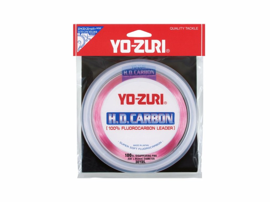 Fishing Accessories * | Yo-Zuri Hd Pink Disappearing Flourocarbon Leader Line