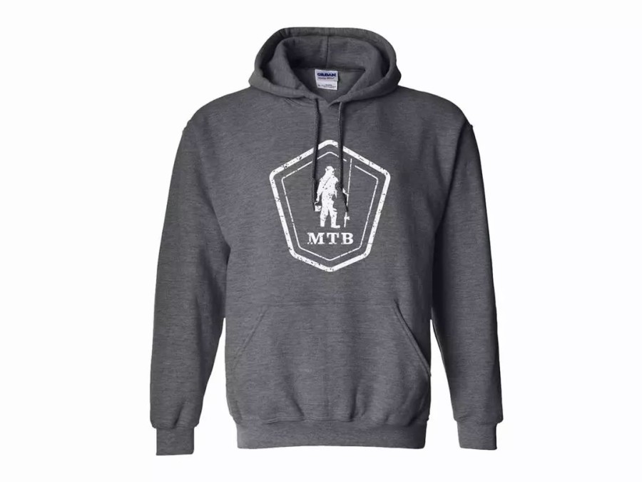 Clothing * | Mystery Tackle Box Mtb Crest Logo Distressed Hoodie