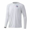 Clothing * | Huk Big Mouth Pursuit Long Sleeve Shirt White