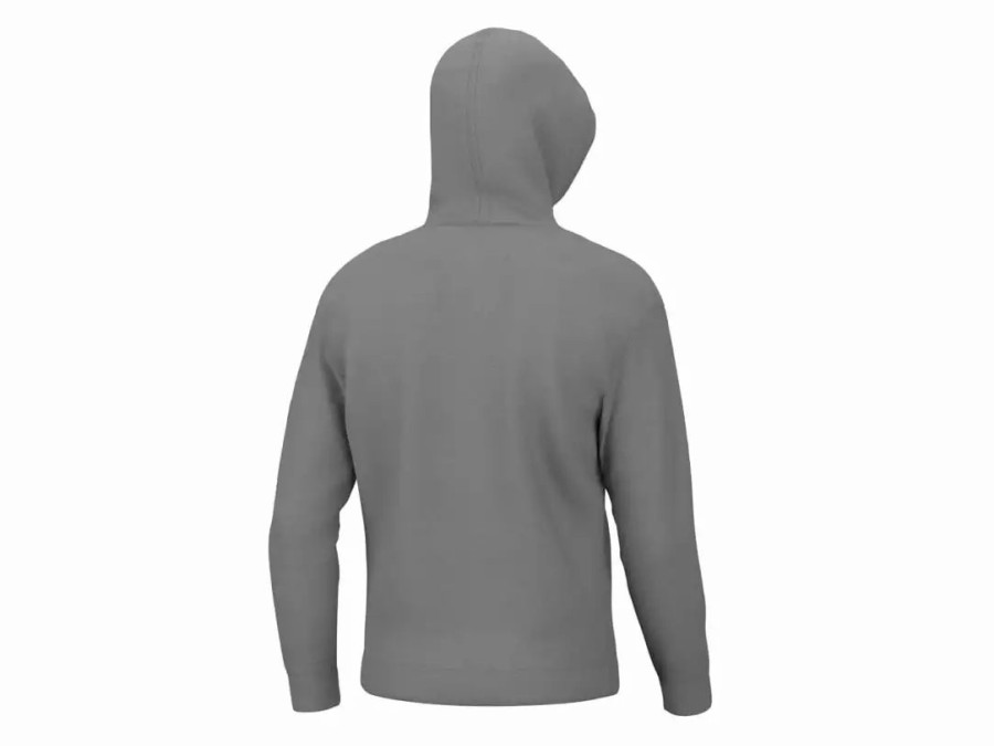 Clothing * | Huk Women'S Huk Logo Hoodie Overcast Grey