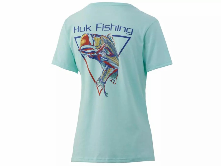 Clothing * | Huk Women'S V-Neck Beach Glass Heather