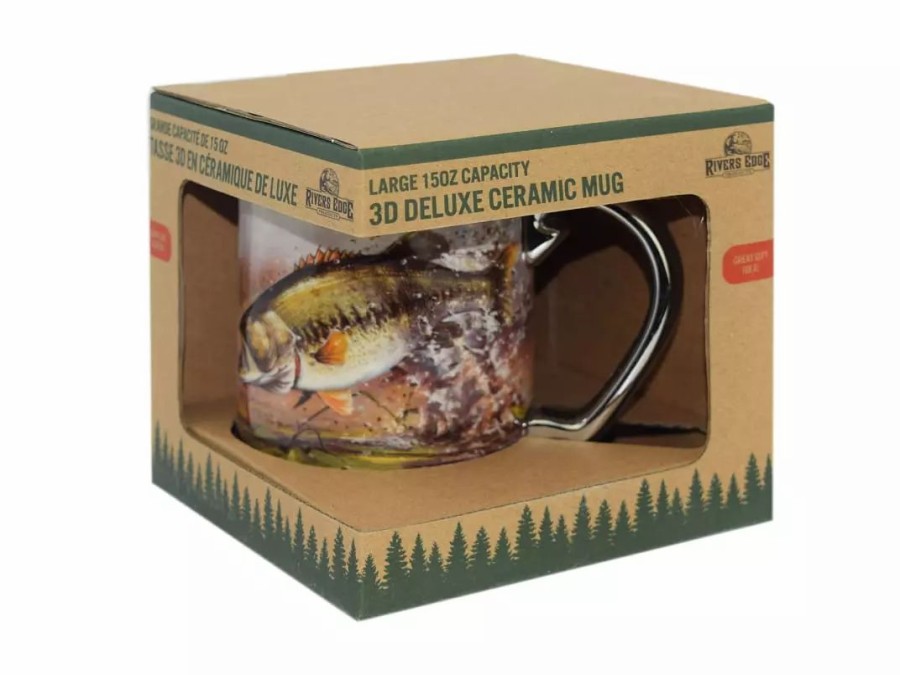 Fishing Accessories * | Rivers Edge Ceramic 3D Mug 15Oz