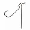 Baits & Tackle * | Vmc Tokyo Rig Heavy Duty Worm Hook Black