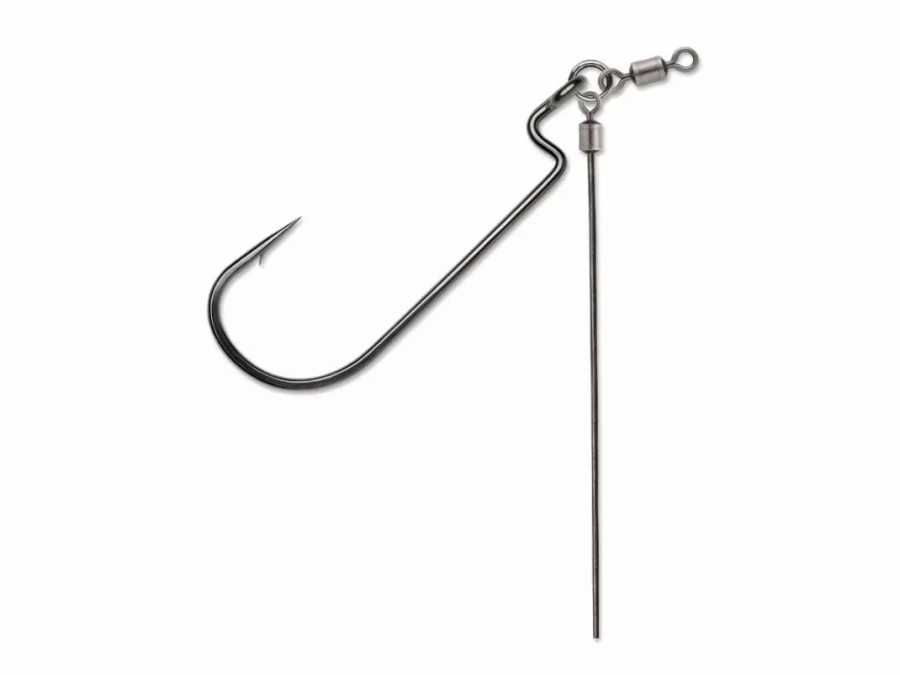 Baits & Tackle * | Vmc Tokyo Rig Heavy Duty Worm Hook Black