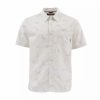 Clothing * | Simms Tailout Ss Shirt Tarpon Time White