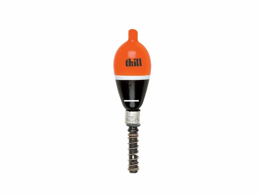 Baits & Tackle * | Thill Premium Weighted Spring Float Oval Orange/Black