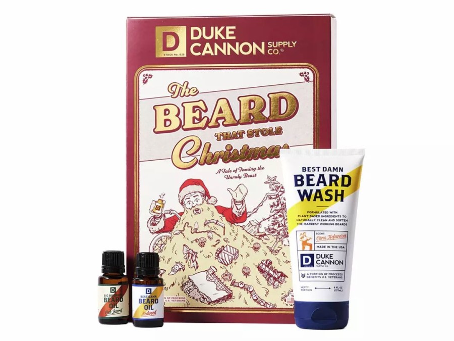 Clothing * | Duke Cannon The Beard That Stole Christmas Gift Set