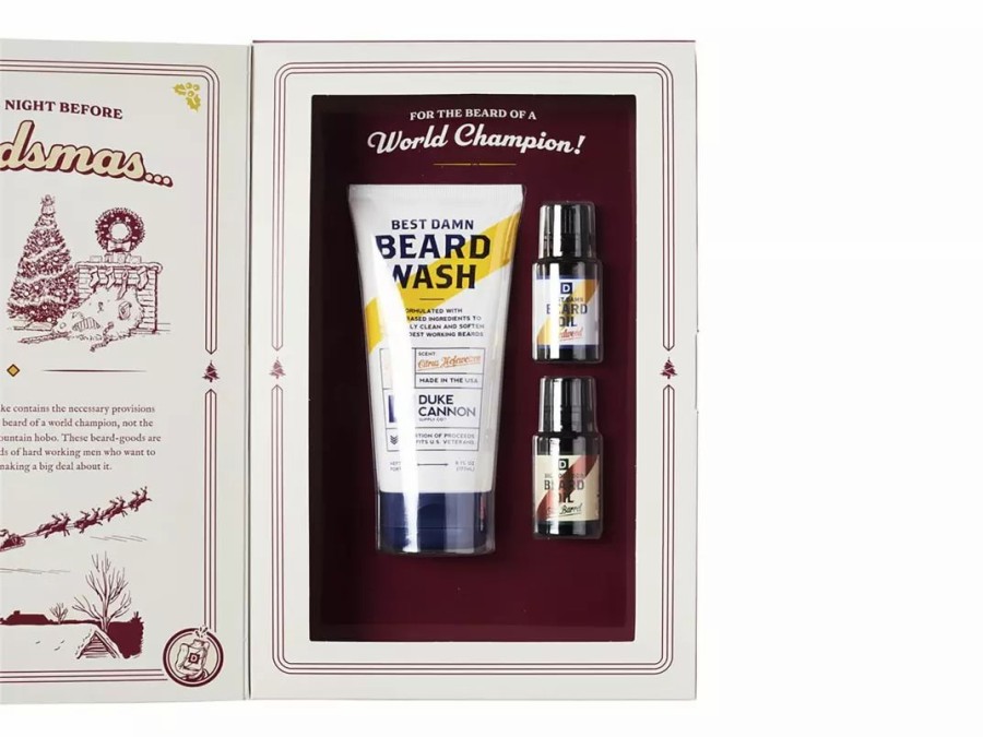 Clothing * | Duke Cannon The Beard That Stole Christmas Gift Set