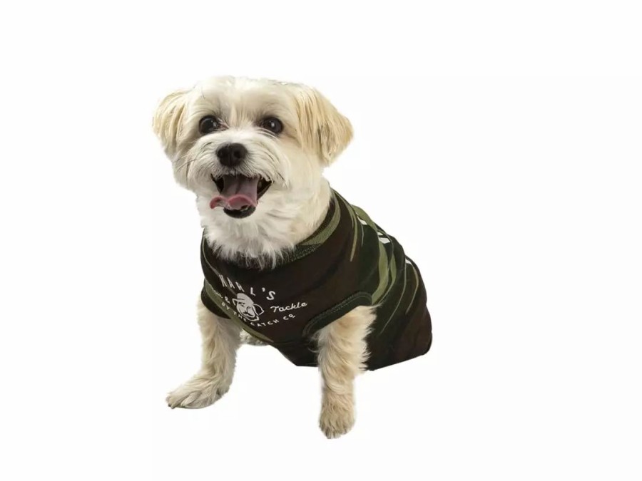 Clothing * | Karl'S Fishing & Outdoors Fish Fear Me Dog Shirt Camo