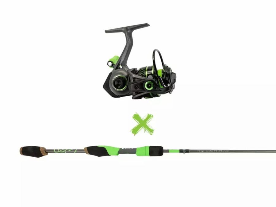 Rods & Reels * | Googan Squad Green Series Micro Rod & Spinning Reel Bundle