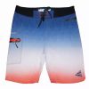 Clothing * | Hook & Tackle Tri-Colored Boardshorts Red White & Blue