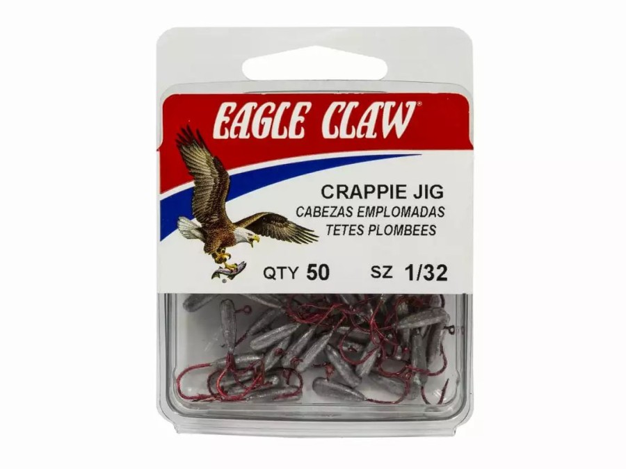 Baits & Tackle * | Eagle Claw Crappie Jigs Unpainted