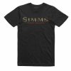 Clothing * | Simms Logo T-Shirt Black